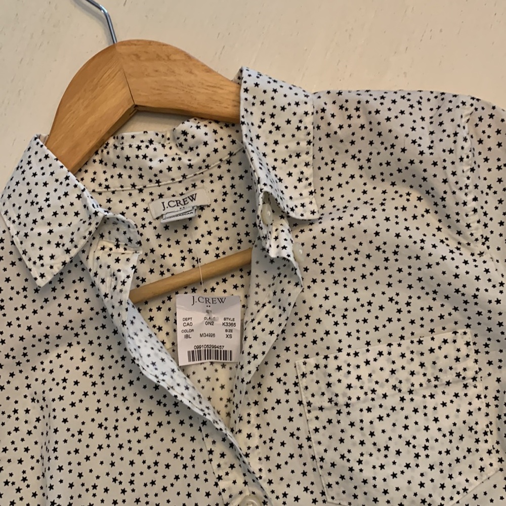 NWT J. Crew Stars Button-Up Shirt